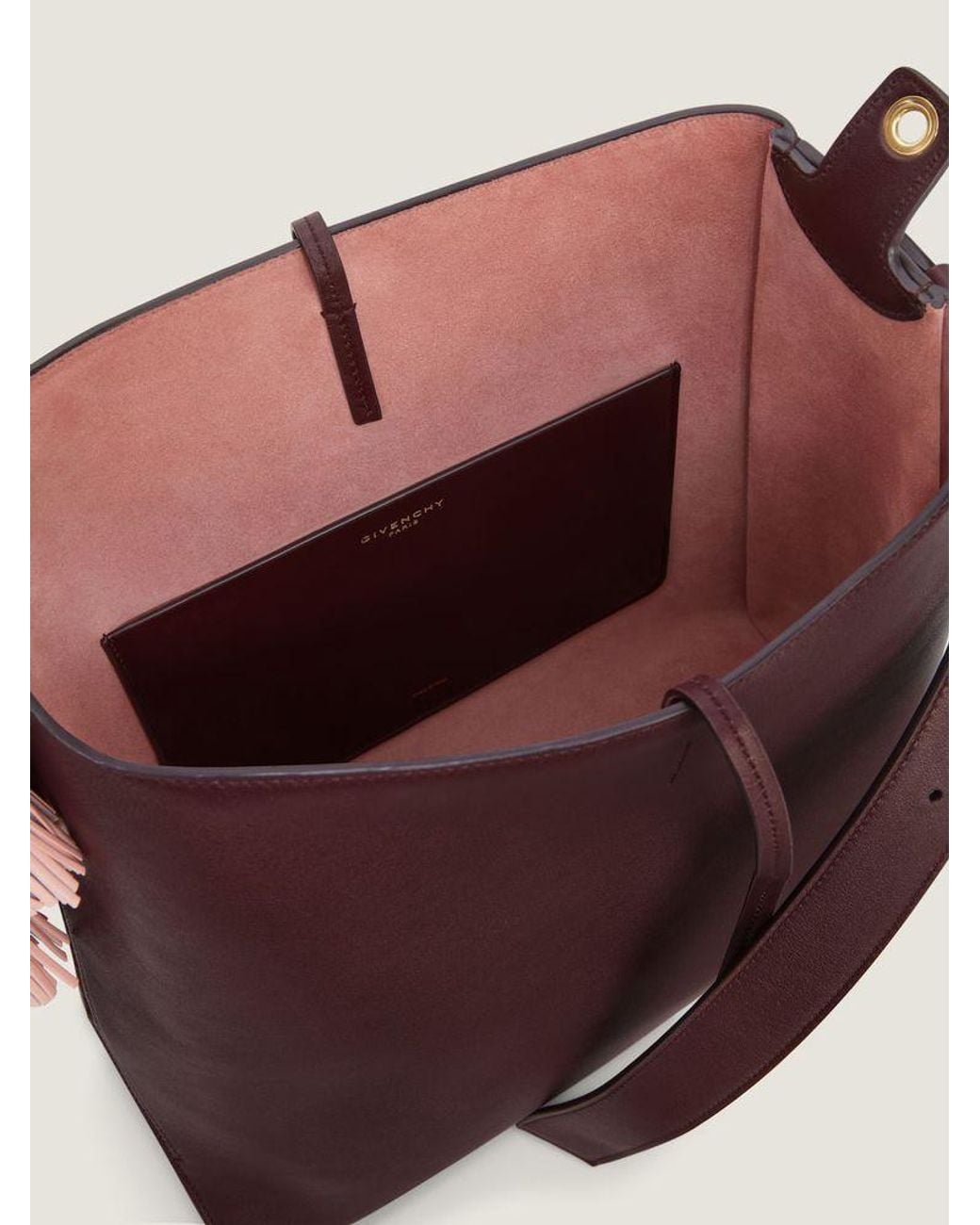 Givenchy Purple Givenchy Veal Leather Shoulder Bag