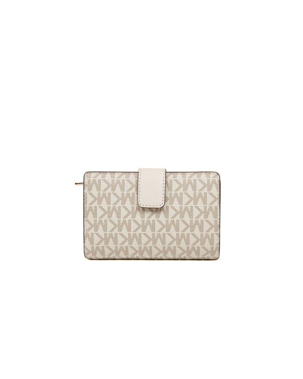 Michael Kors White Wallet & Key Fob Polyvinyl Chloride Bags