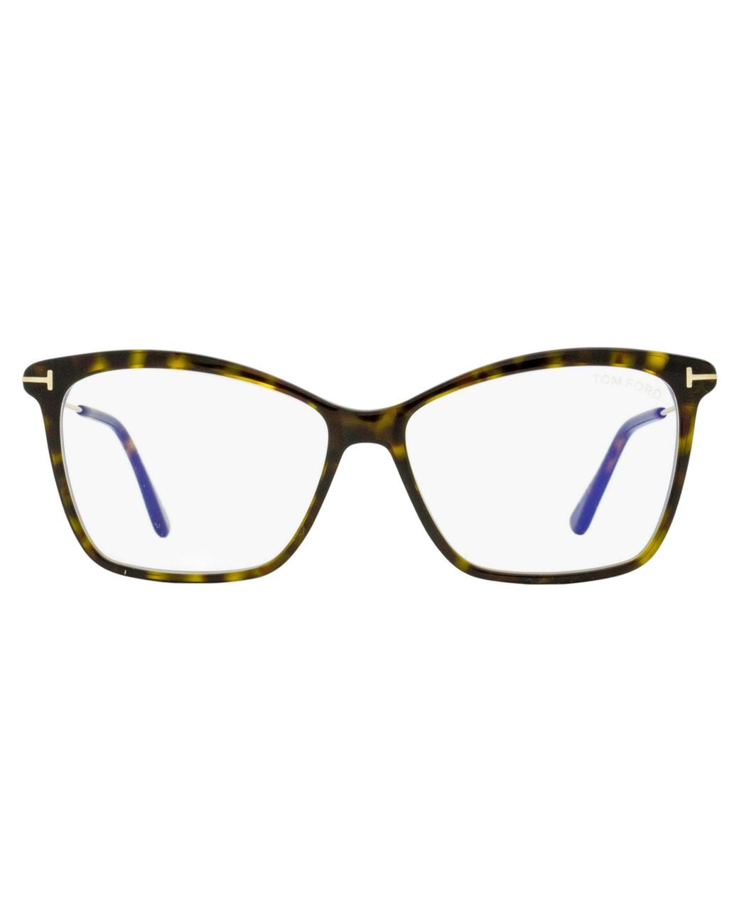Tom Ford Black Butterfly Block Eyeglasses Tf5687-B 052 Havana- 56Mm Ft5687 Plastic (Acetate)/Metal