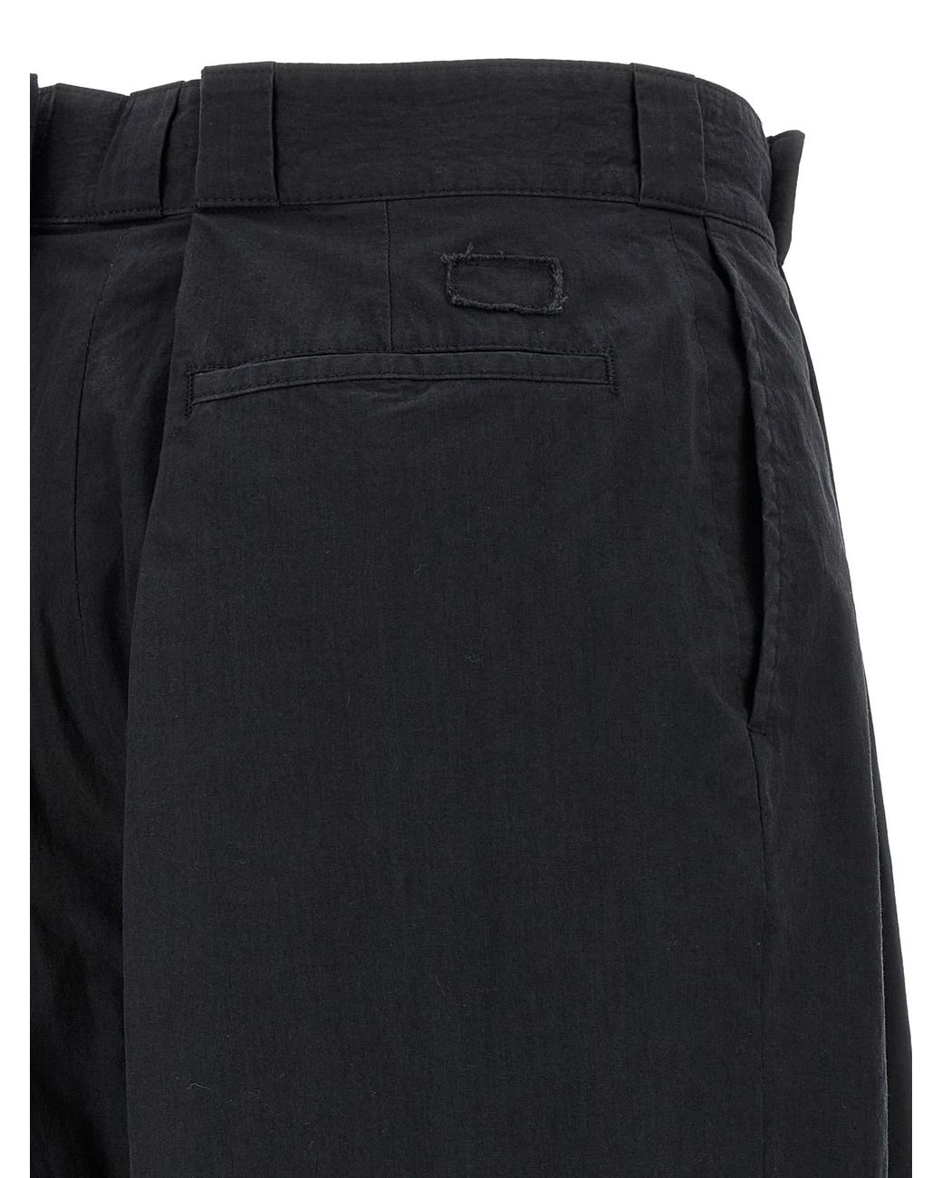 Maison Margiela Black Cotton Casual Pants