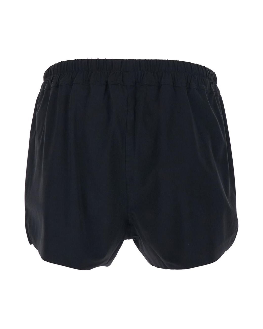 Rick Owens Blue Swim Shorts With Elastic Drawstring Waist for men