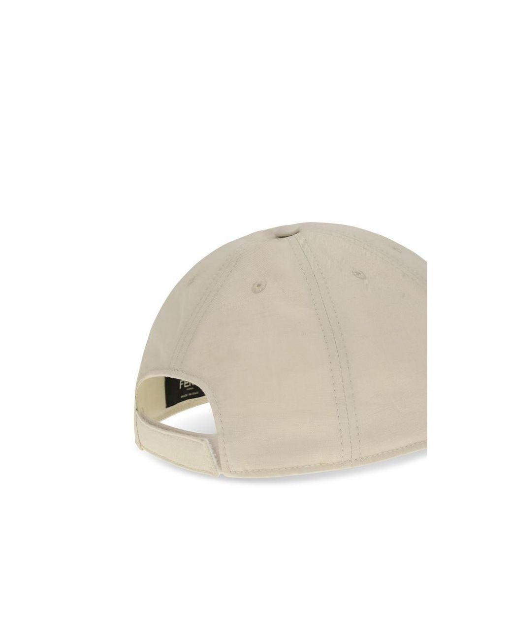 Fendi White Cotton Cap (baseball Hat) for men