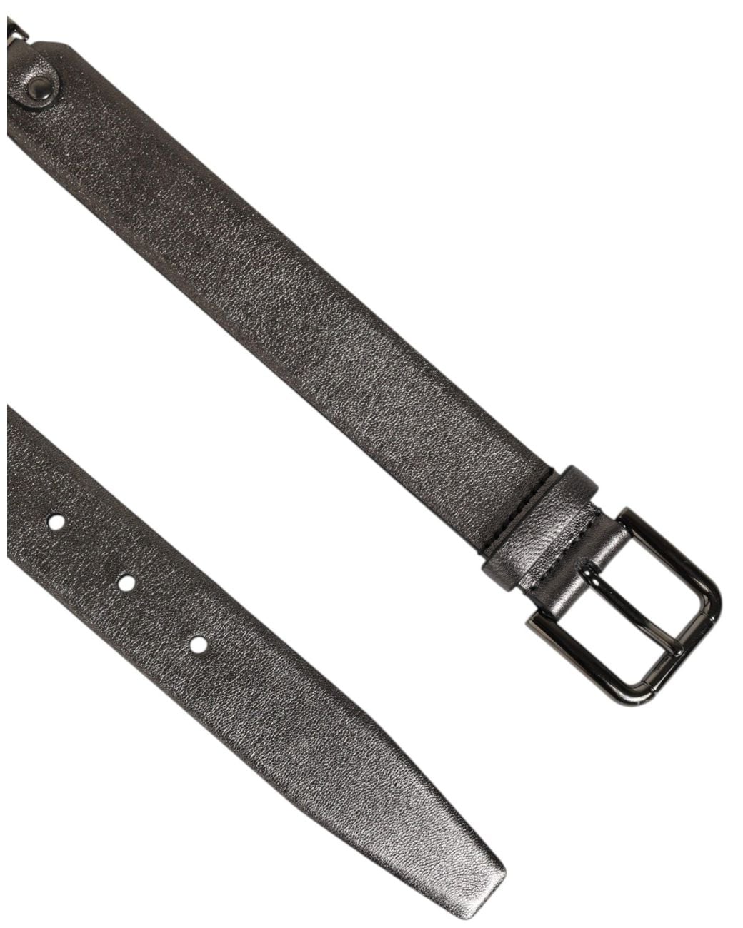 Dolce & Gabbana Black Dolce & Gabbana Pebbled Leather Belt for men