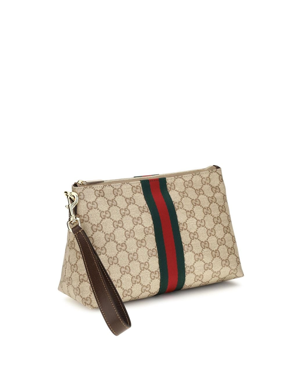 Gucci Natural Pouch Gg Web Canvas Fabric Shoulder Bags for men