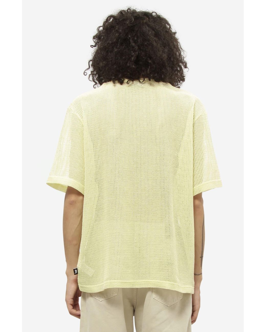 Stussy Cotton Mesh T-shirt in Green for Men | Lyst