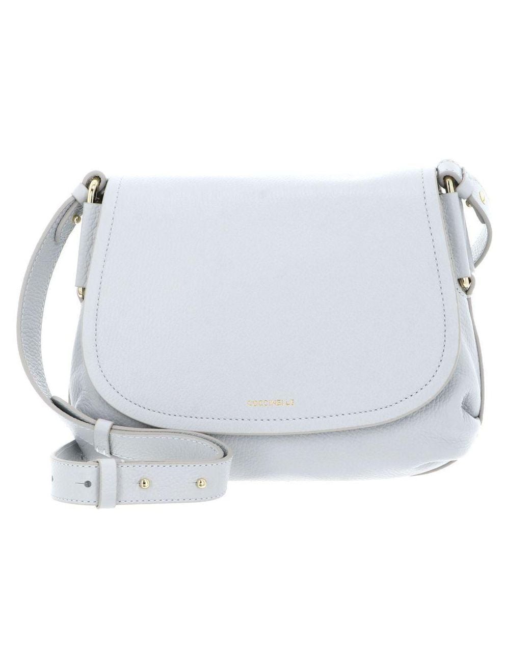 Coccinelle White Crossbody Bag Cowhide Leather