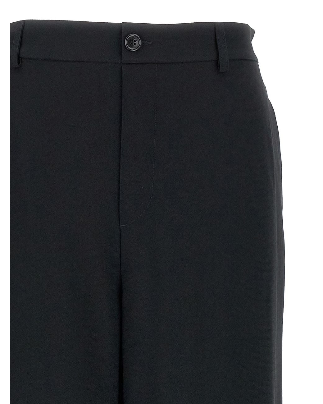 Moschino Black Acetate Casual Pants