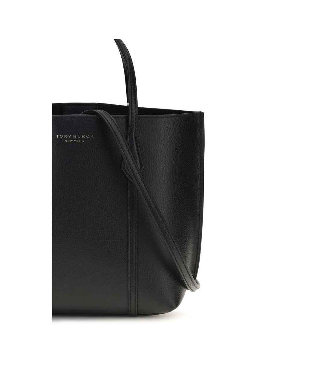 Tory Burch Black Calf Leather Bos Taurus Handbag