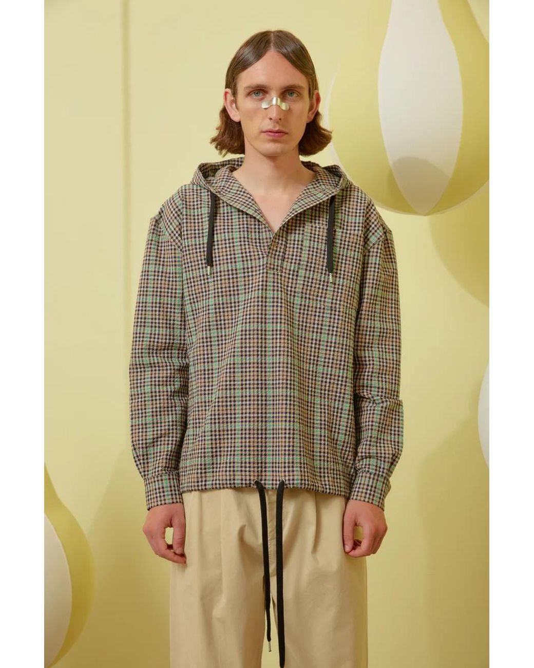 Henrik Vibskov Gray Booked Hoodie Shirt