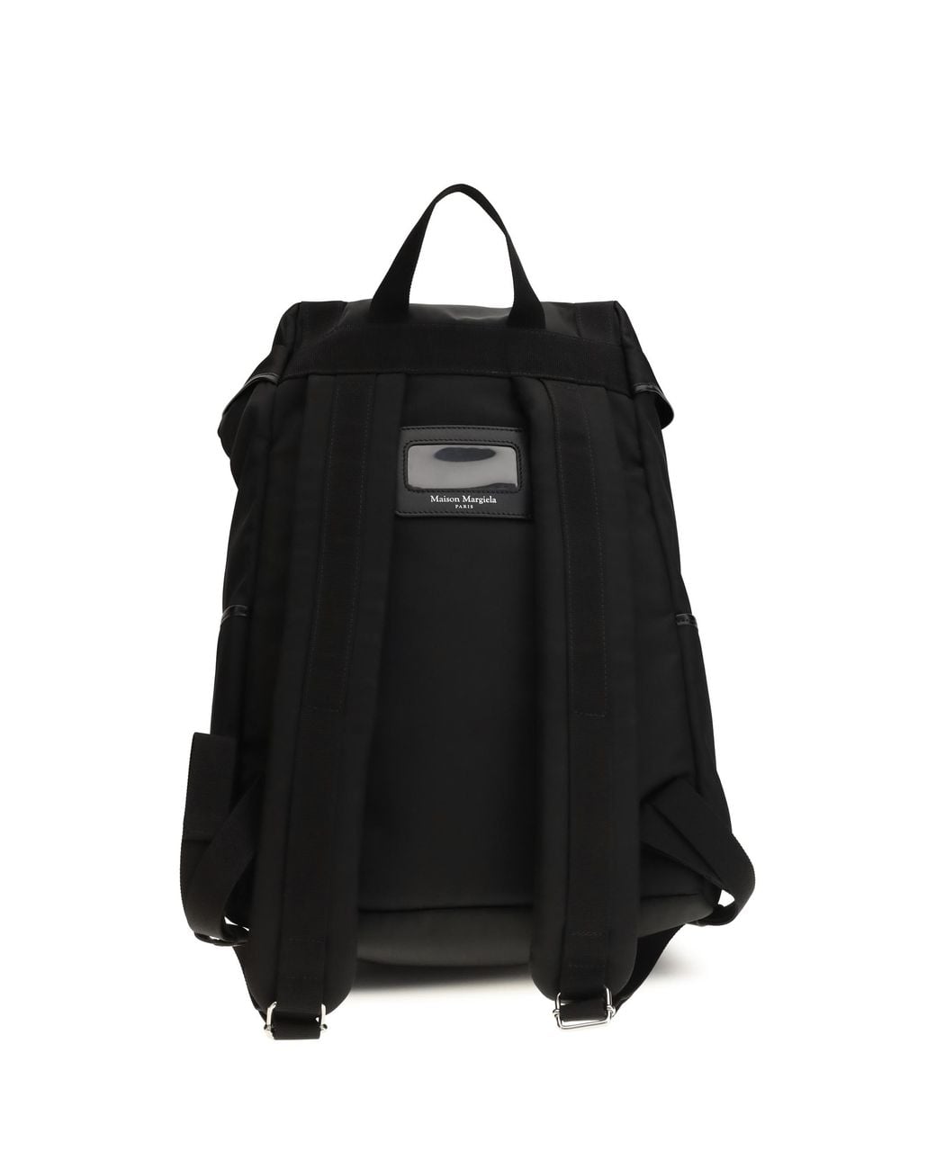 Maison Margiela Black High Tech Medium Backpack Nylon for men
