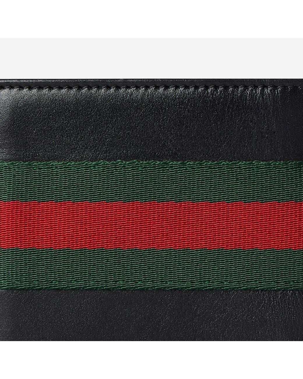 Gucci Black Bi-Fold Wallet Leather & Cardholders for men