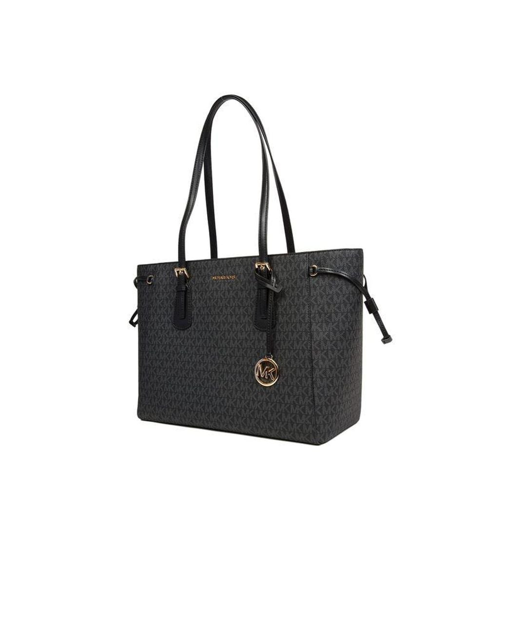 Michael Kors Black Tote Bag Polyvinyl Chloride Tote-Bags