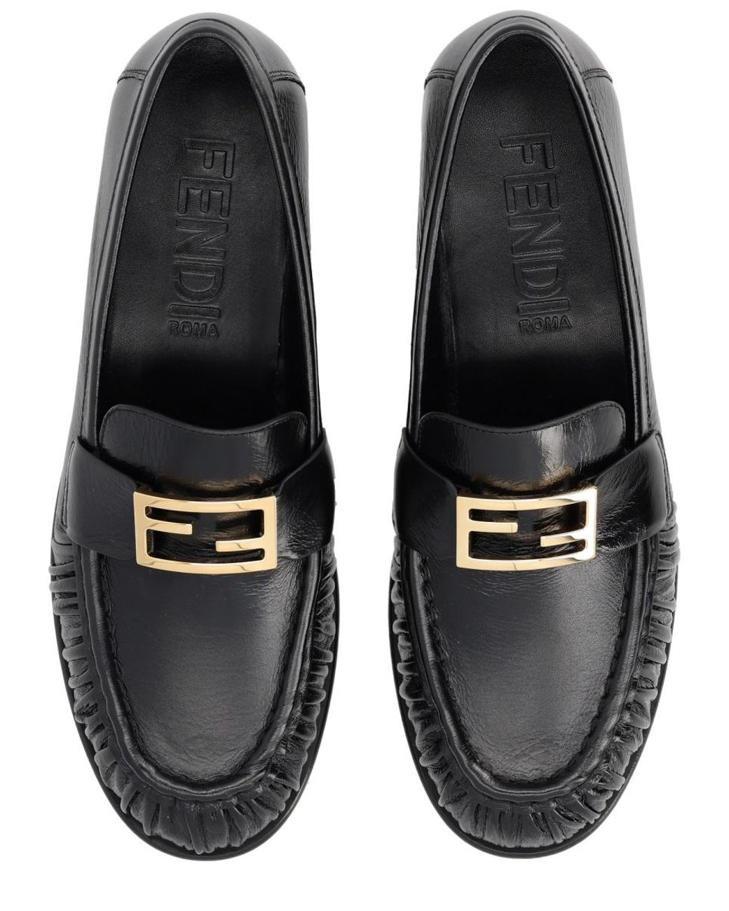 Fendi Black Fendi Baguette Loafer