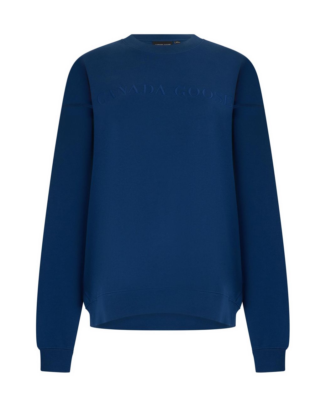 Canada Goose Blue Hoodie With Embroidered Logo Cotton Sweatshirts for men