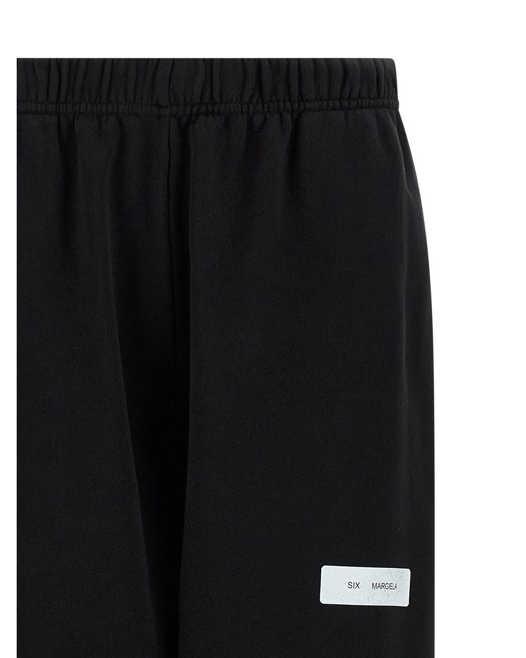 MM6 by Maison Margiela Black Sweatshirt Joggers Cotton Pant