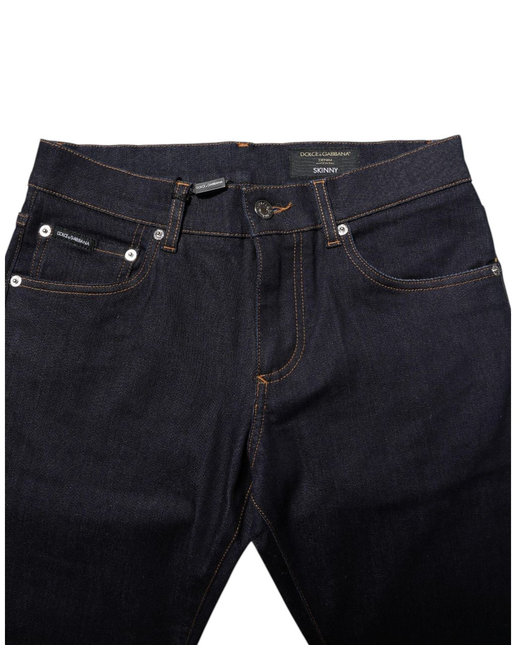 Dolce & Gabbana Black Slim Fit Denim Jeans for men