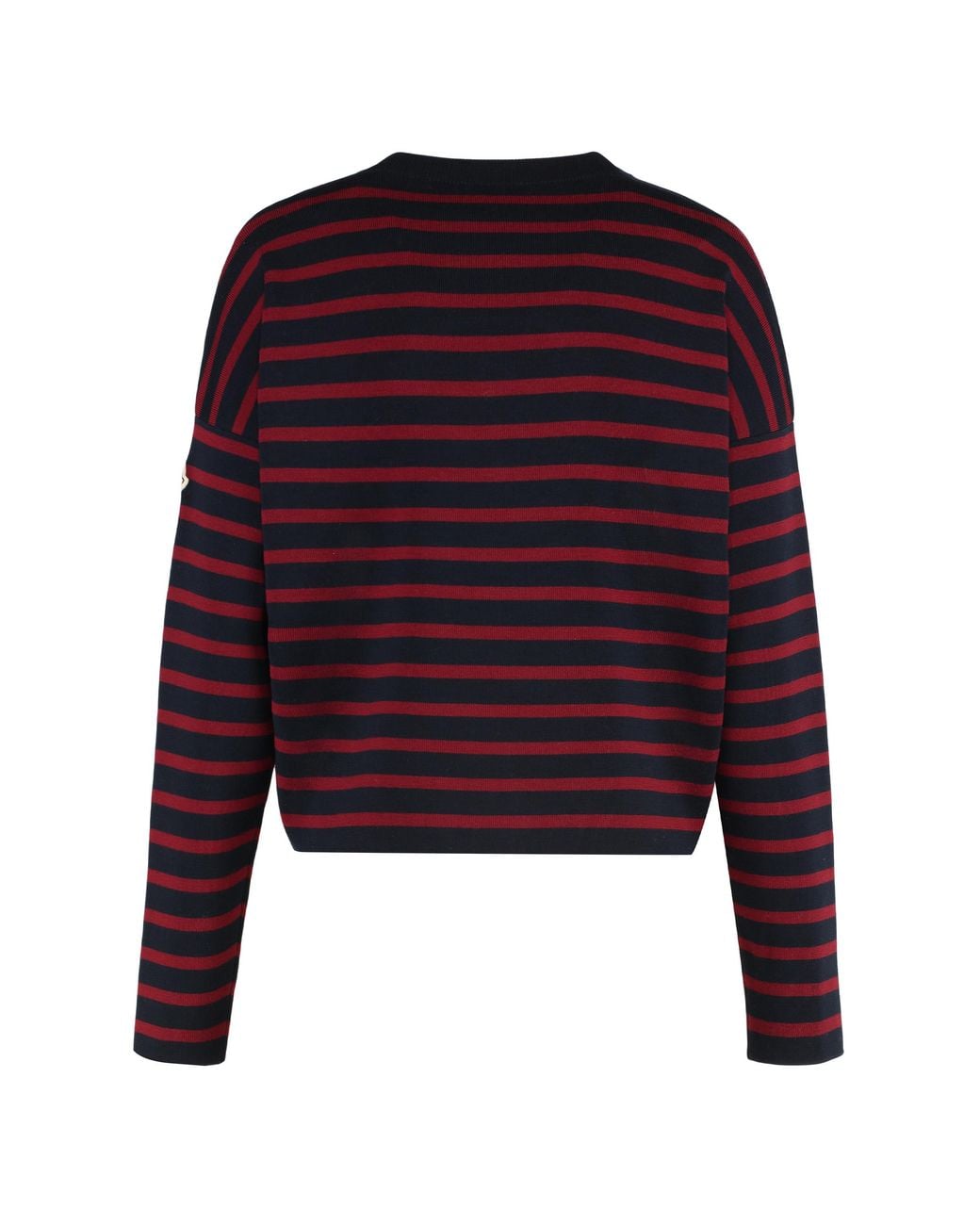 Moncler Red Crew-Neck Virgin Wool Sweater
