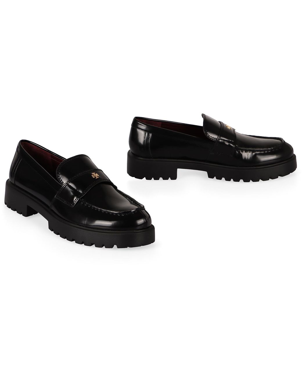 Tory Burch Black Leather Loafers