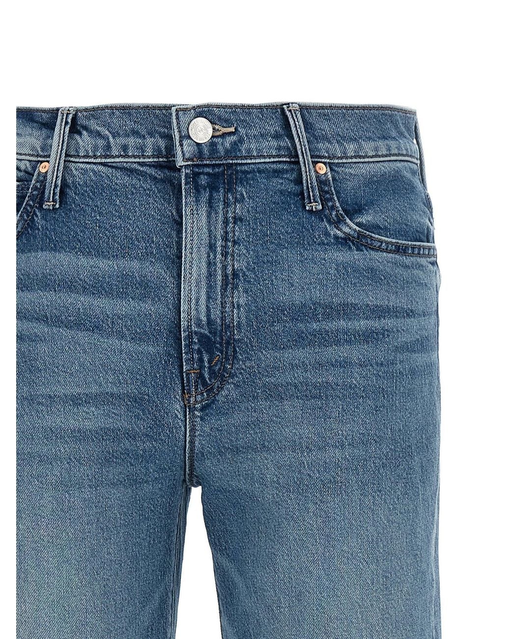 Mother Blue The Kick It Ankle Jeans