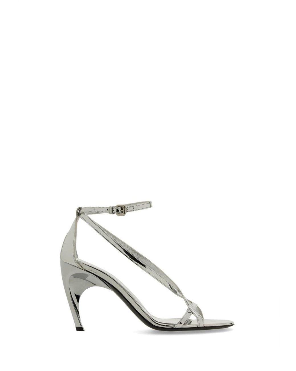 McQueen Metallic Alexander Mcqueen Armadillo Sandal