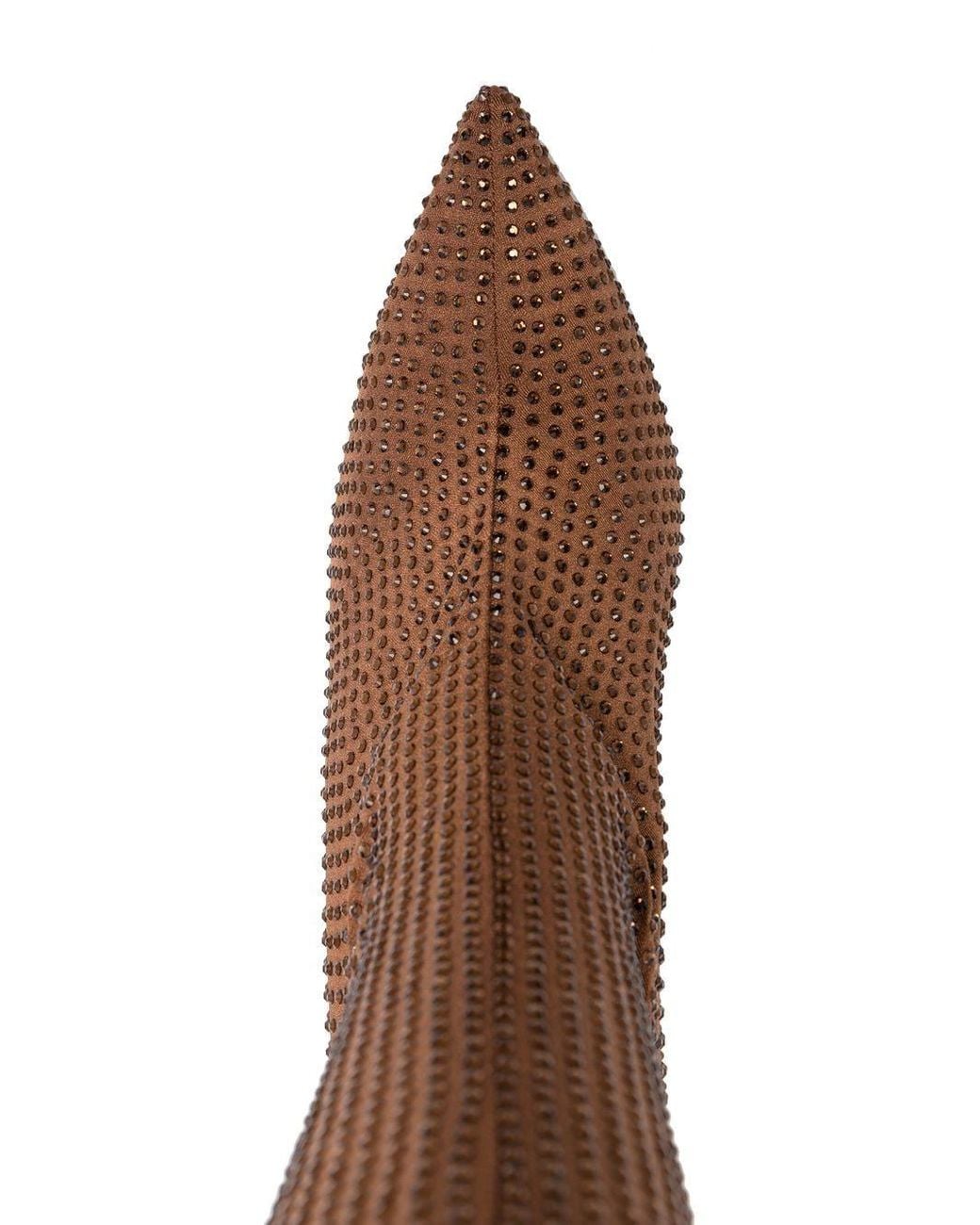 Gedebe Brown Logan Rhinestone-embellished Boots