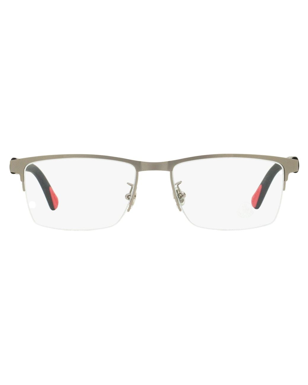 Moncle Frame Moncler Moncler Ml5164H Semi-Rimless Metal Eyeglasses in Black for Men ...
