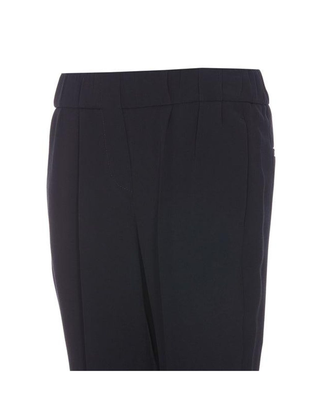 Brunello Cucinelli Blue Acetate Casual Pants