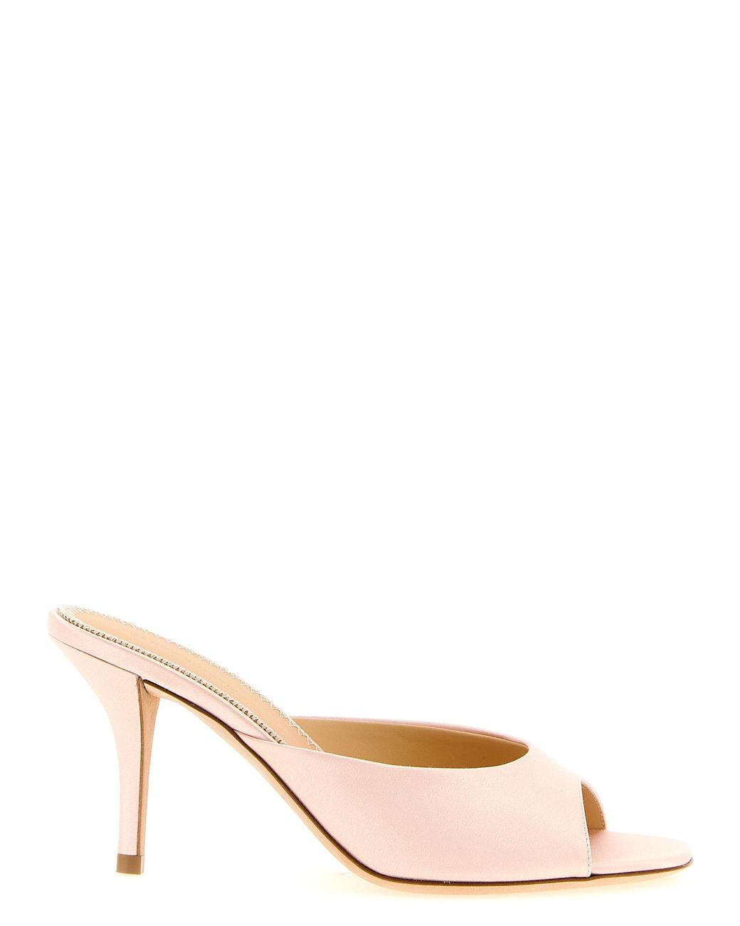 Magda Butrym Natural Satin Mules