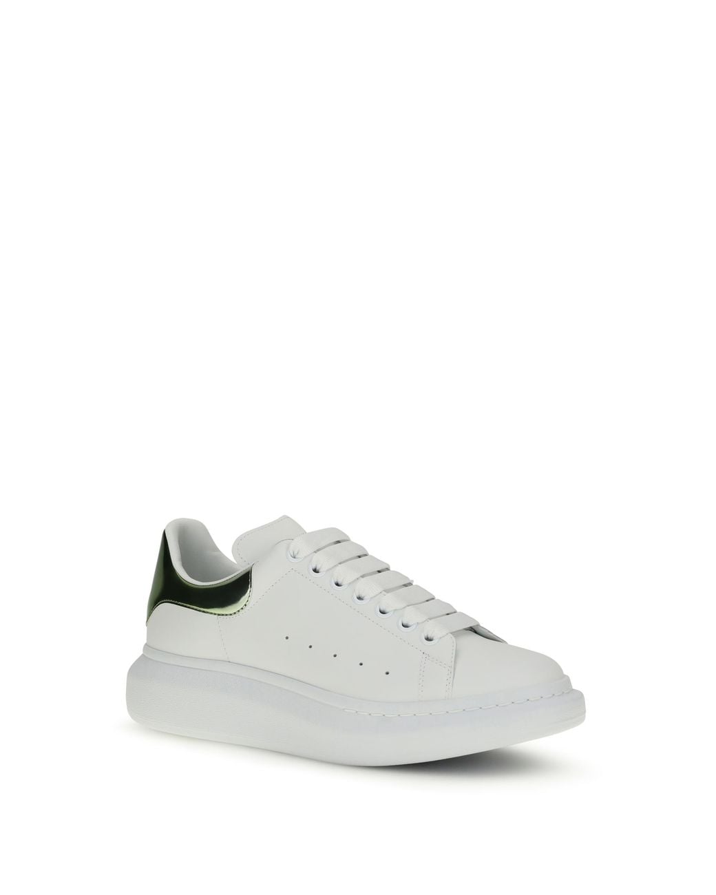 McQueen White Leather Sneakers for men