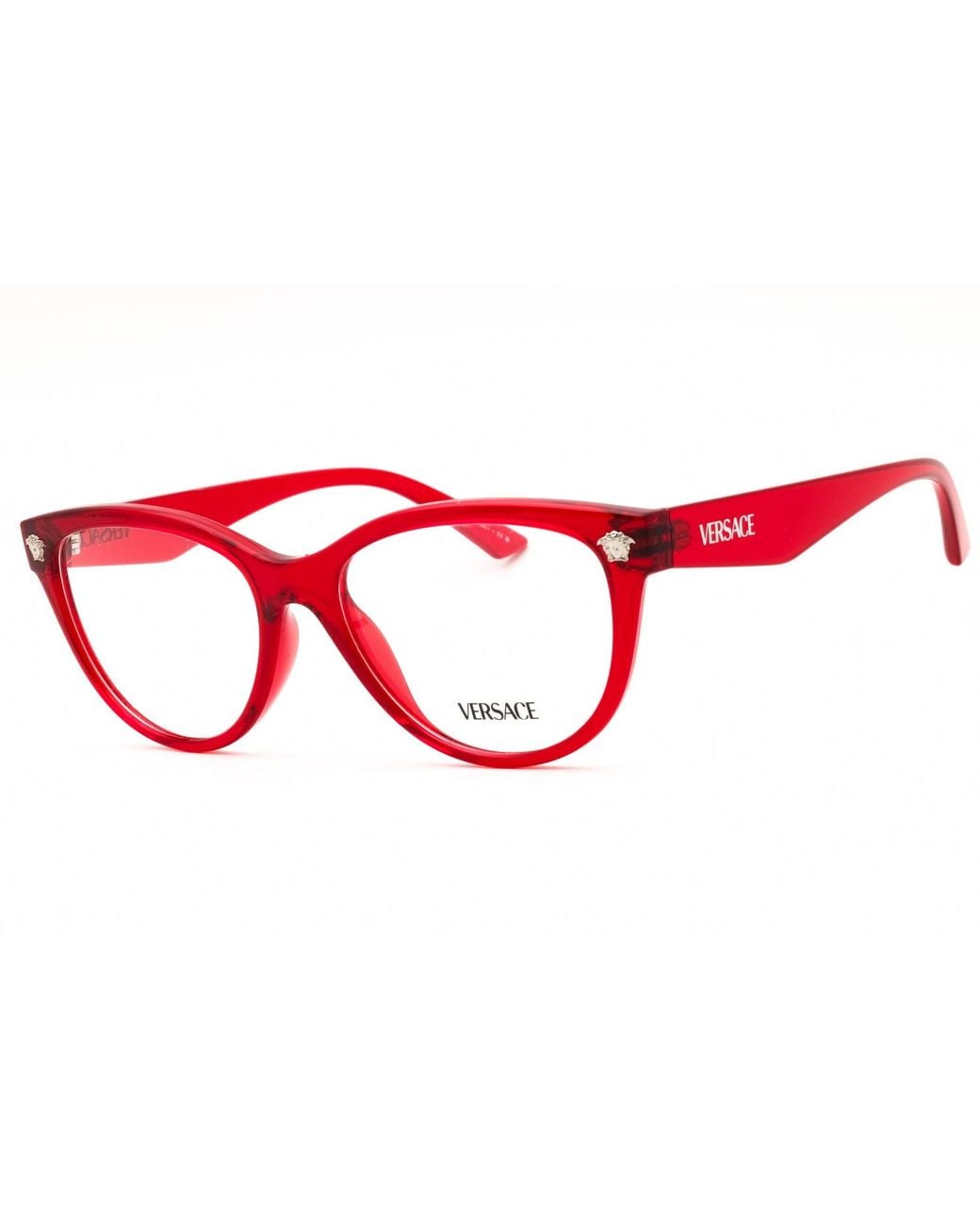 Versace Red Versace 0Ve3365U Oval Frame Eyeglasses