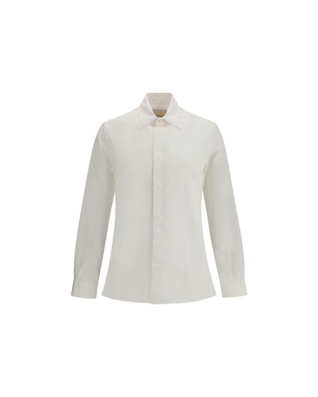 Valentino Garavani White Cotton Dress Shirt for men
