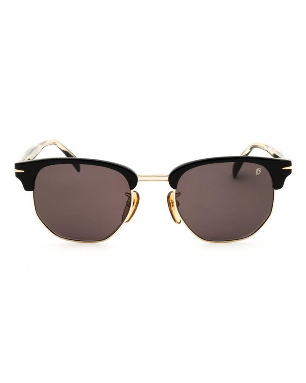 David Beckham Brown David Beckham Browline Full Rim Sunglasses for men