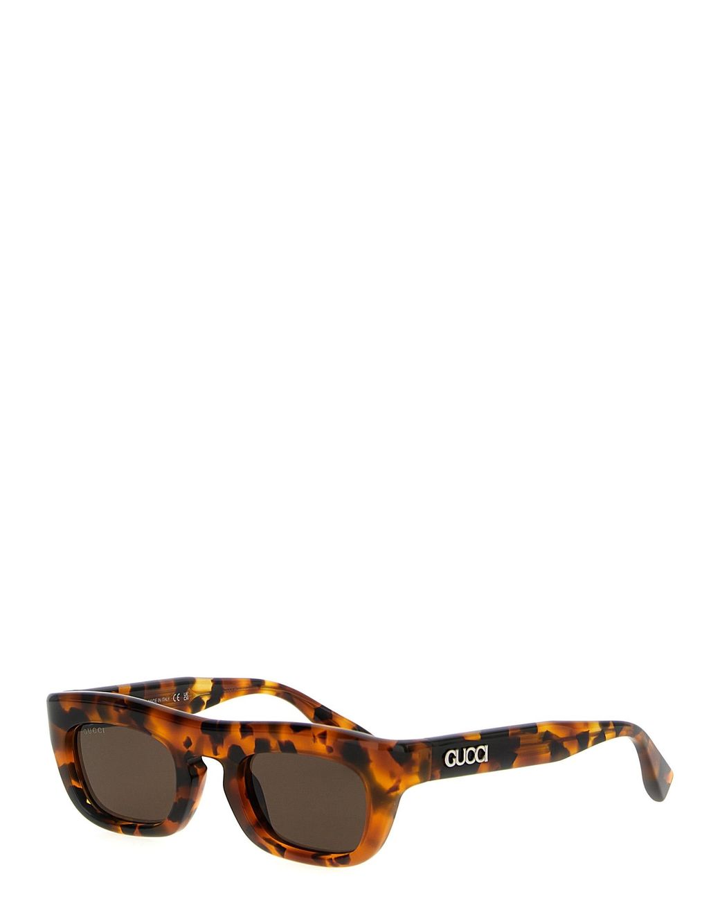 Gucci White Rectangular Sunglasses for men