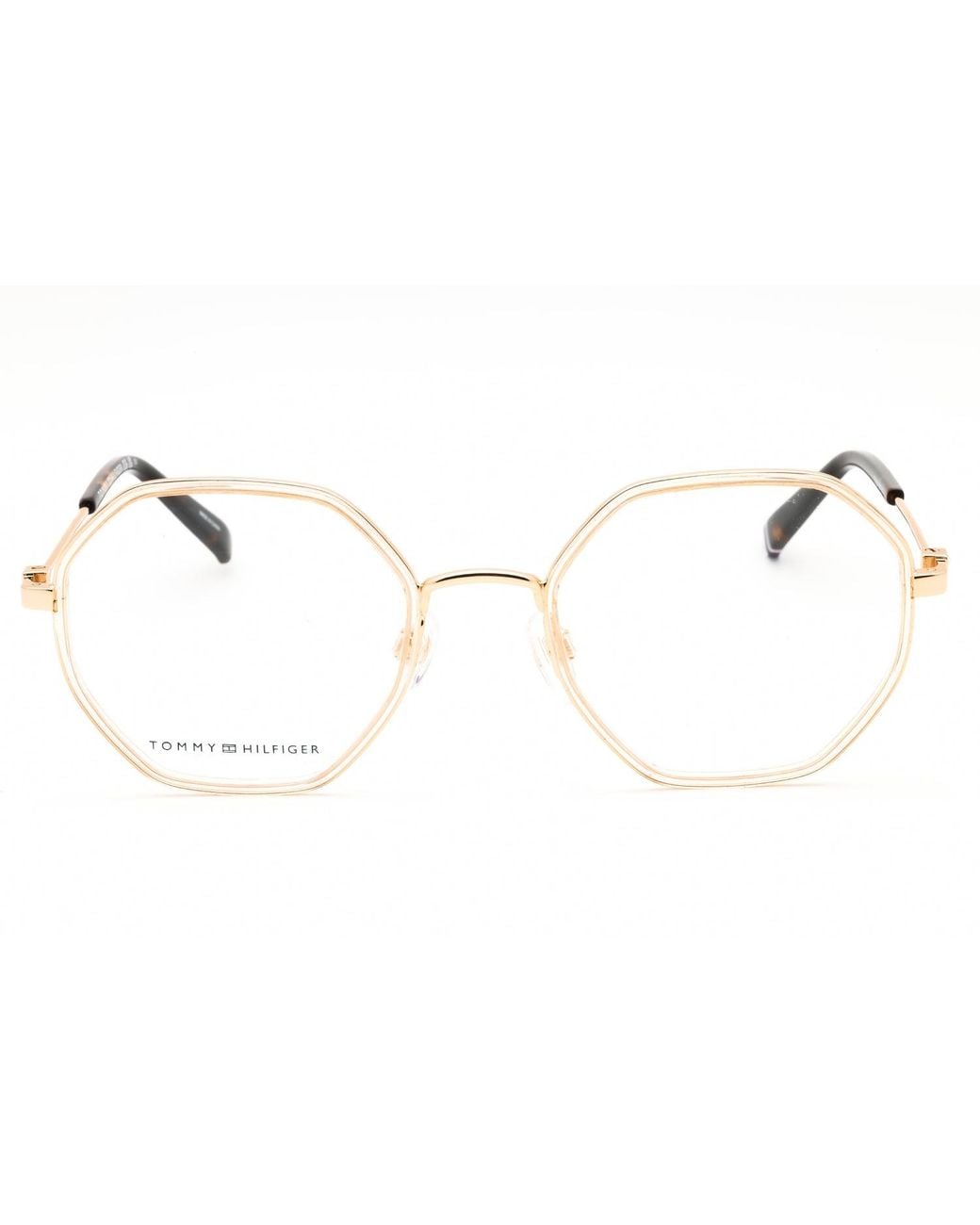 Tommy Hilfiger Black Tommy Hilfiger Th2056 Round Metal Frame Eyeglasses