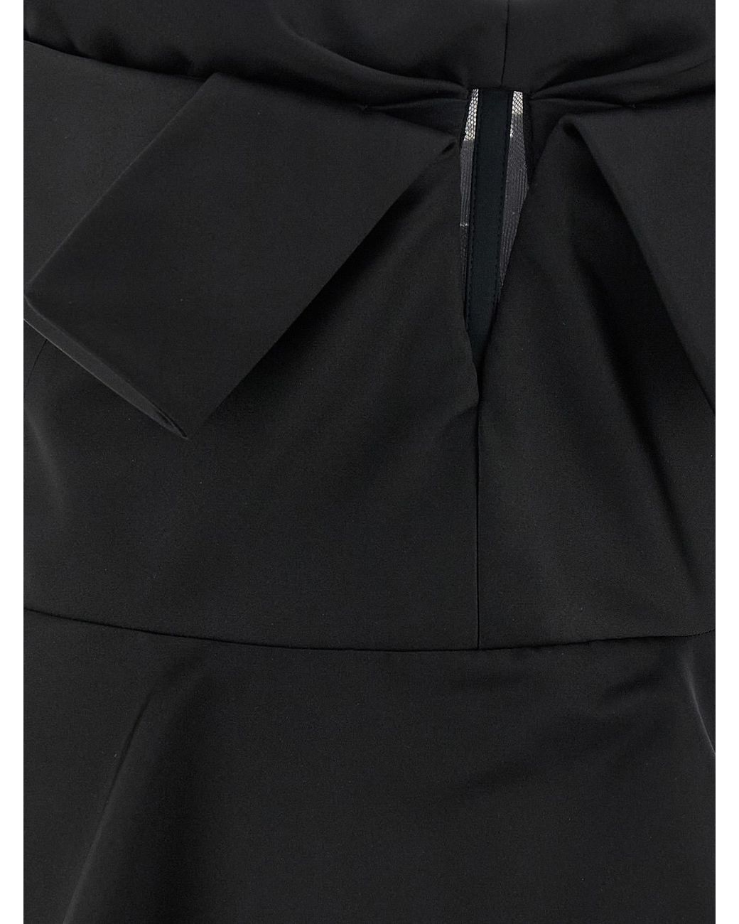 McQueen Black Bustier Top