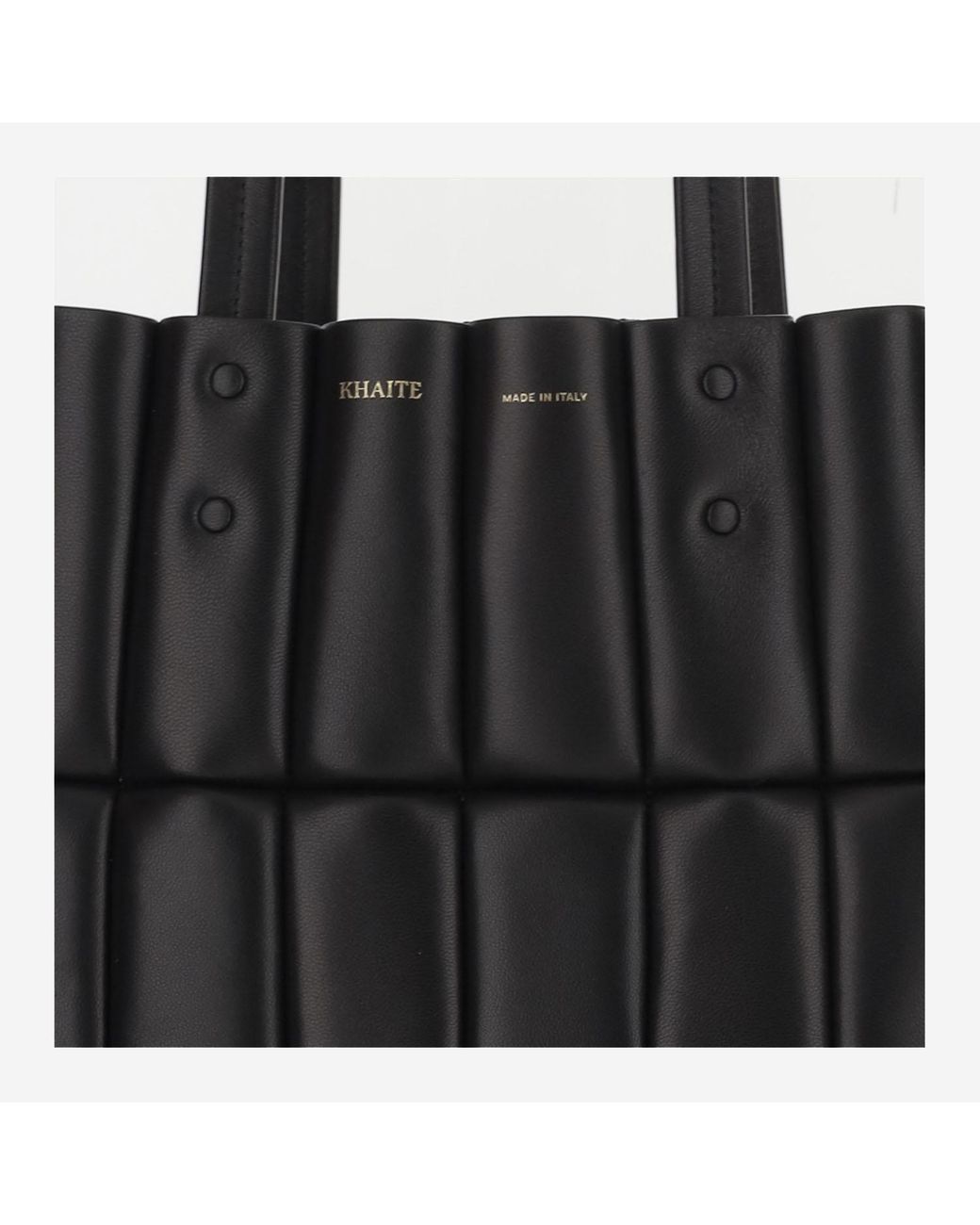 Khaite Black Small Zoe Tote Bag Lambskin Shoulder