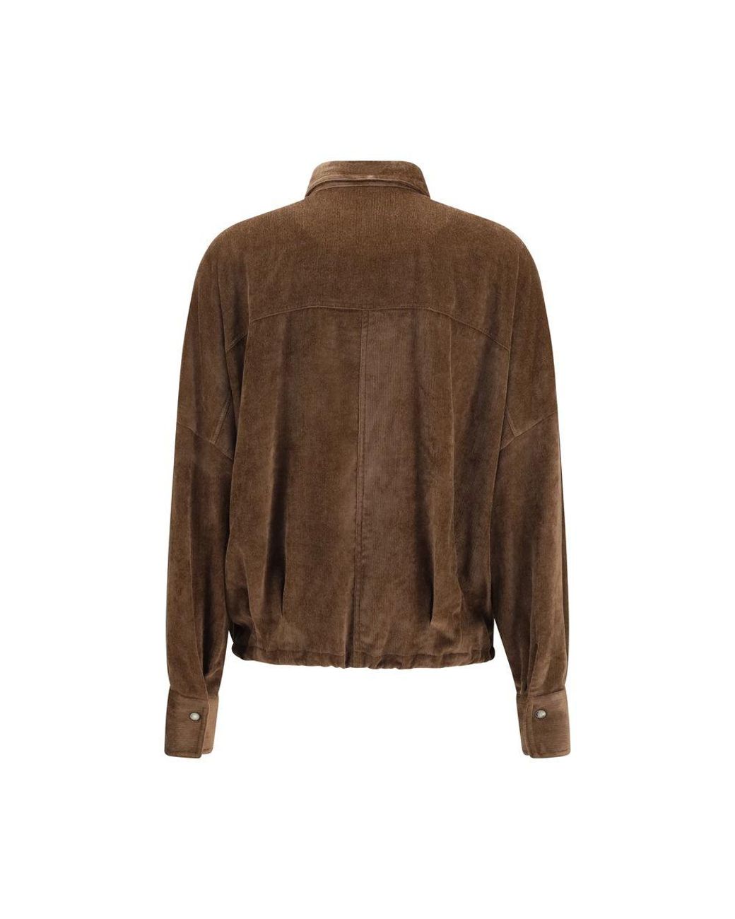 Brunello Cucinelli Brown Viscose Pattern Shirt
