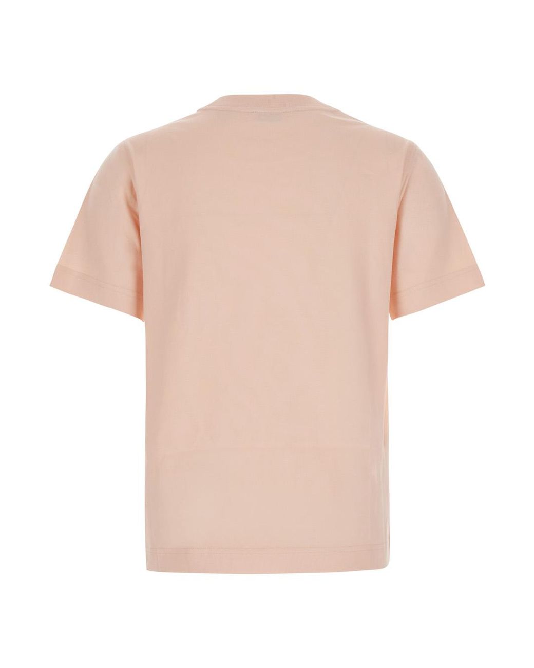 Burberry Pink T-Shirt Embroidered Ekd Logo Cotton T-Shirts & Jerseys