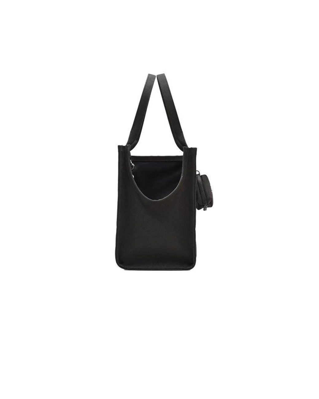 Marc Jacobs Black Tote Bag Cotton Canvas Tote-Bags