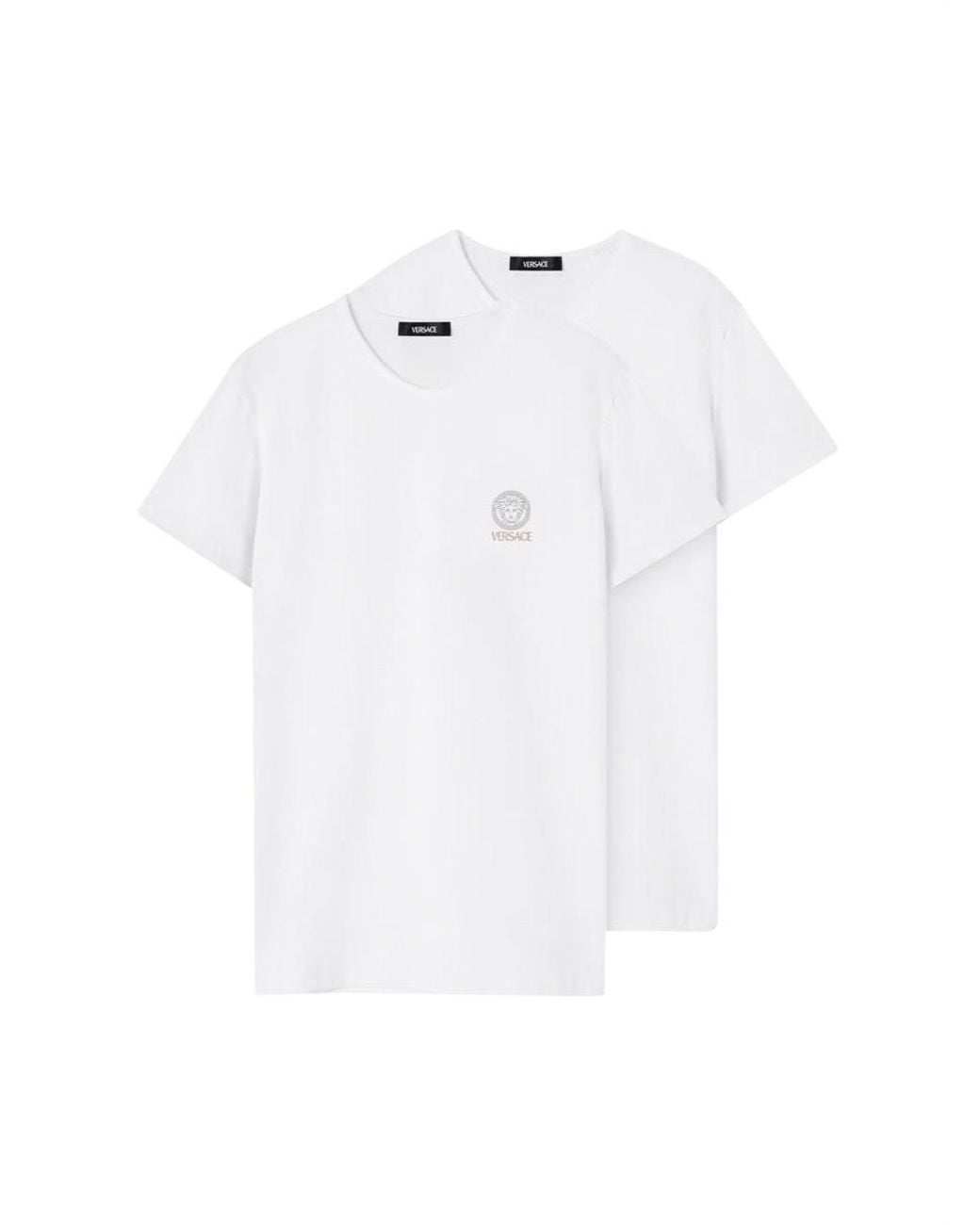 Versace White Pack Of Two T-Shirts Cotton for men