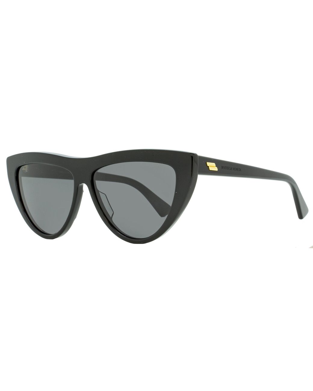 Bottega Veneta Black Cat Eye Sunglasses Bv1018S 001 57Mm 1018