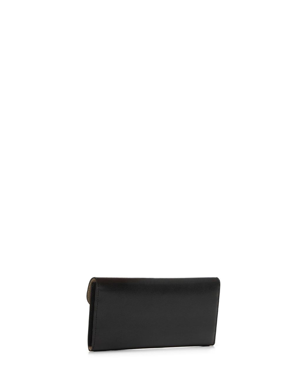 Totême White Leather T-Lock Wallet