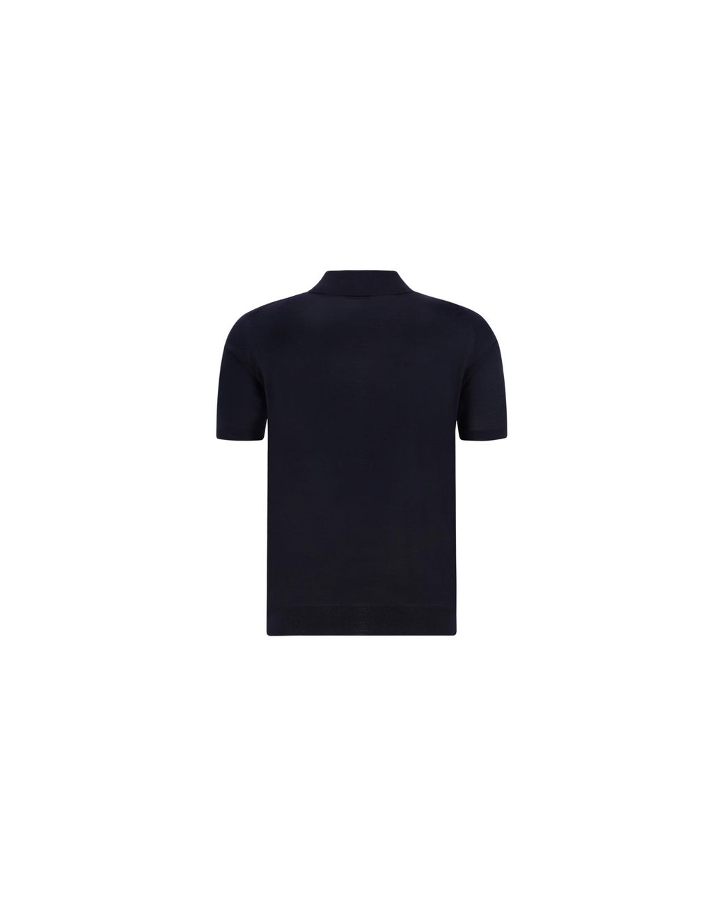 Prada Blue Prada Virgin Wool Fleece Polo Shirt for men