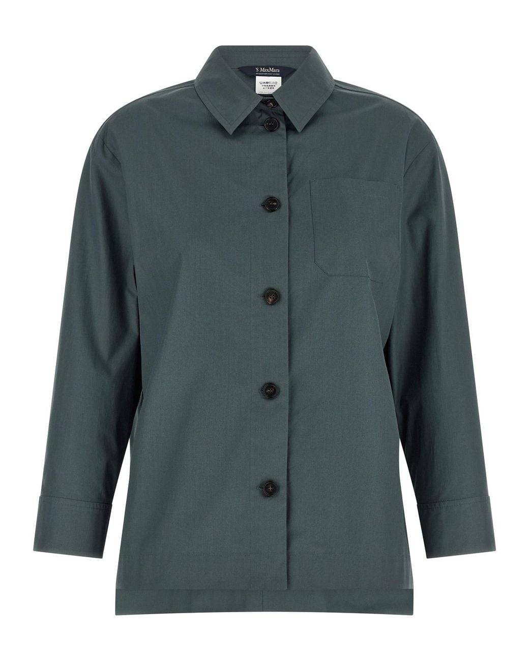 Max Mara Green Cotton Blouse