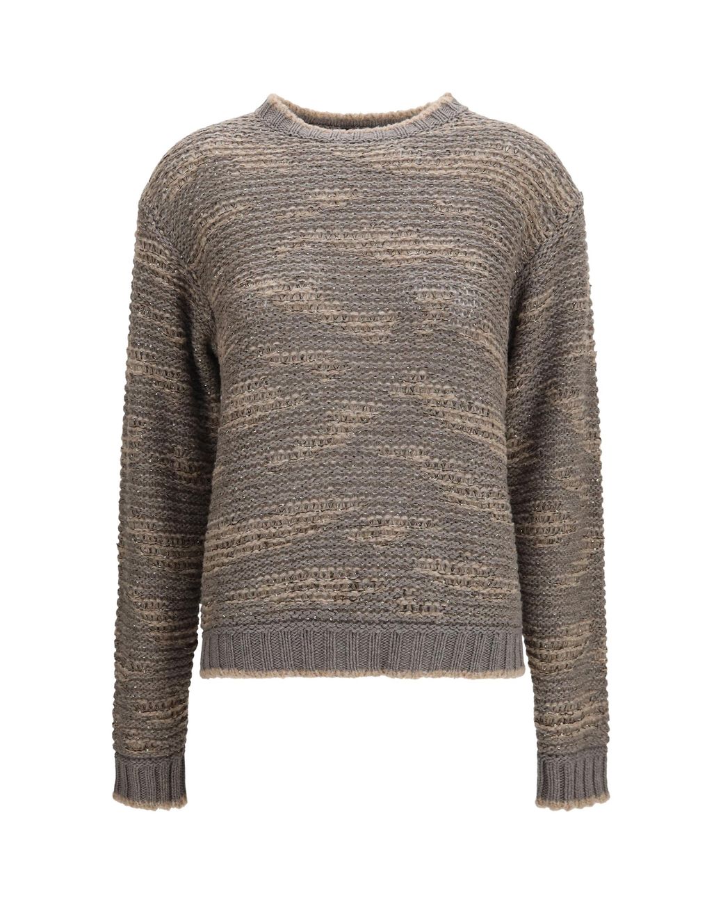 Fabiana Filippi Gray Sequin Sweater