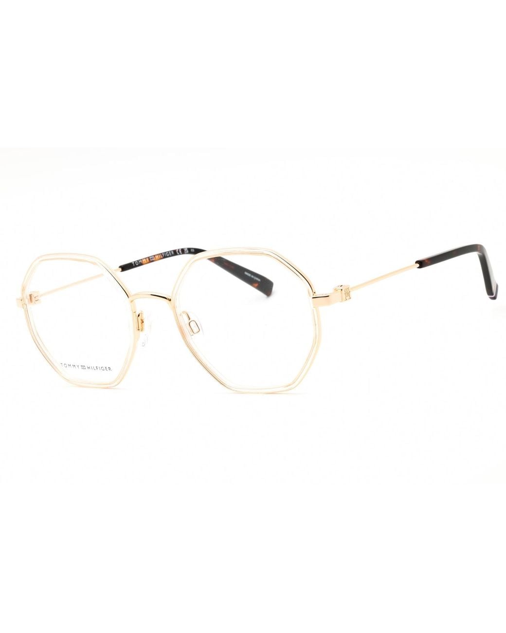 Tommy Hilfiger Black Tommy Hilfiger Th2056 Round Metal Frame Eyeglasses