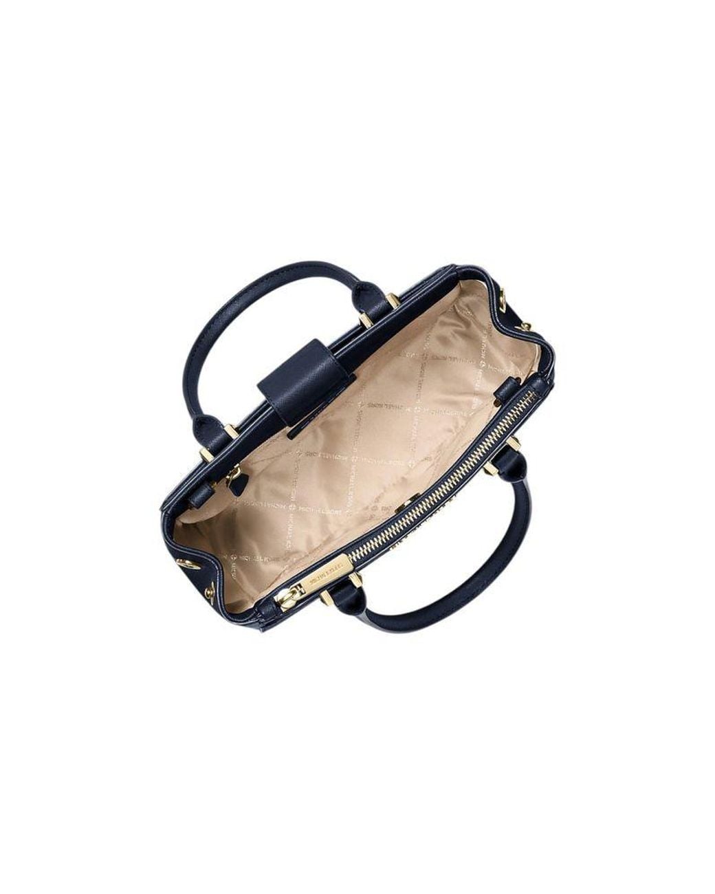 Michael Kors Blue Satchel Bag Leather