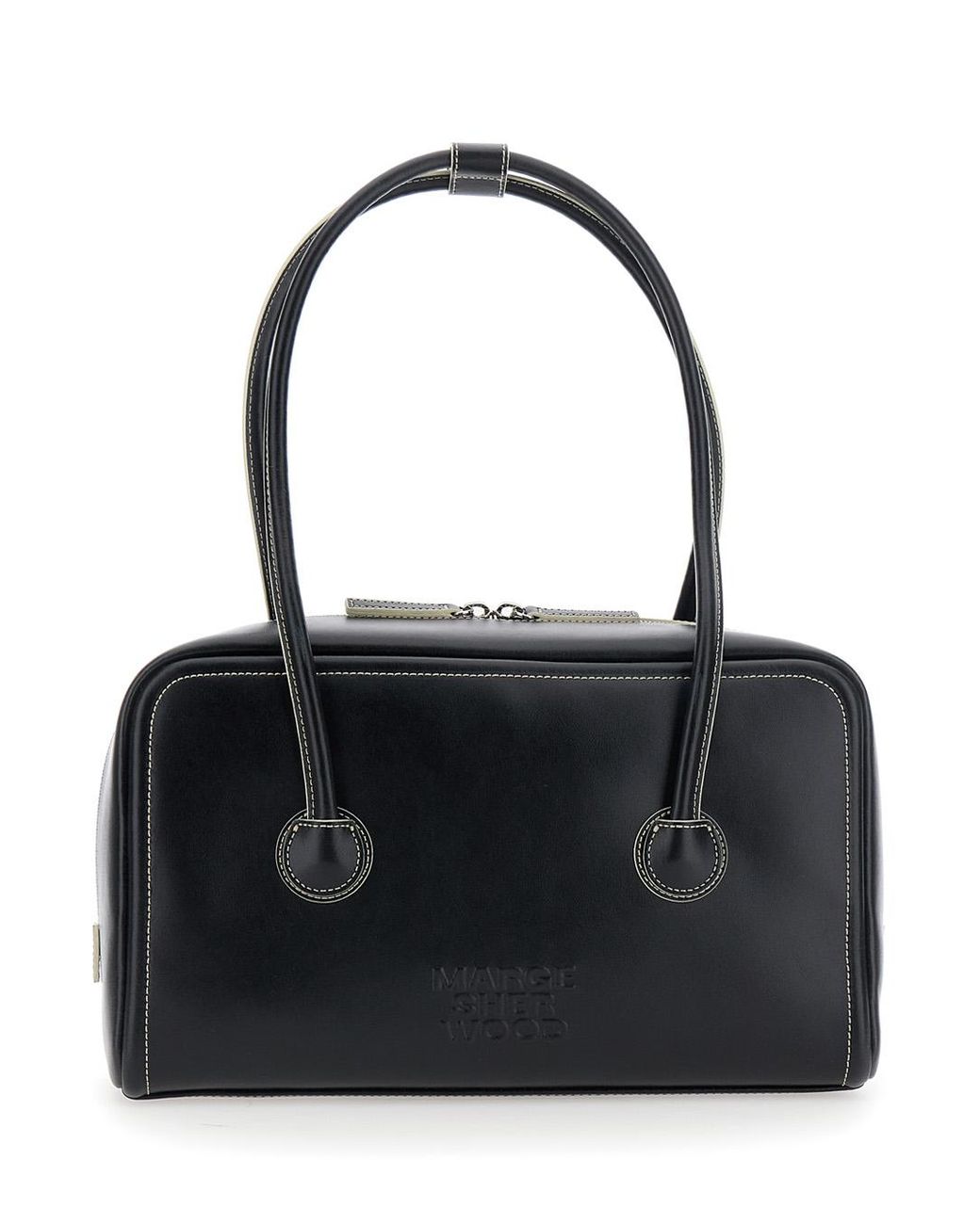 MARGE SHERWOOD Black Shoulder Bag Leather Cow