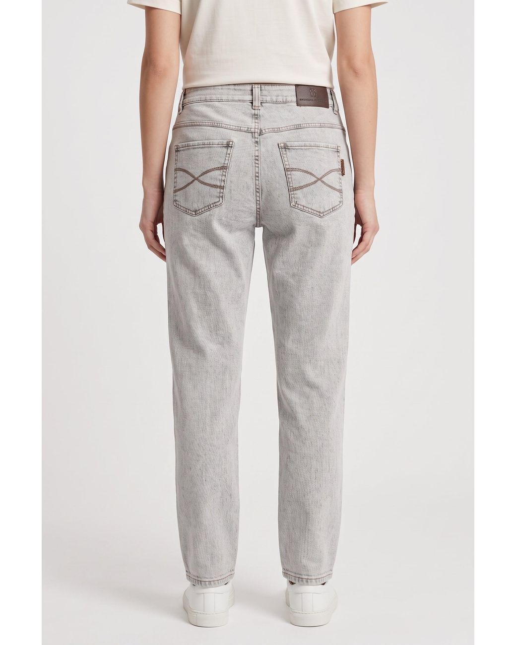 Brunello Cucinelli Multicolor Light Denim Trousers