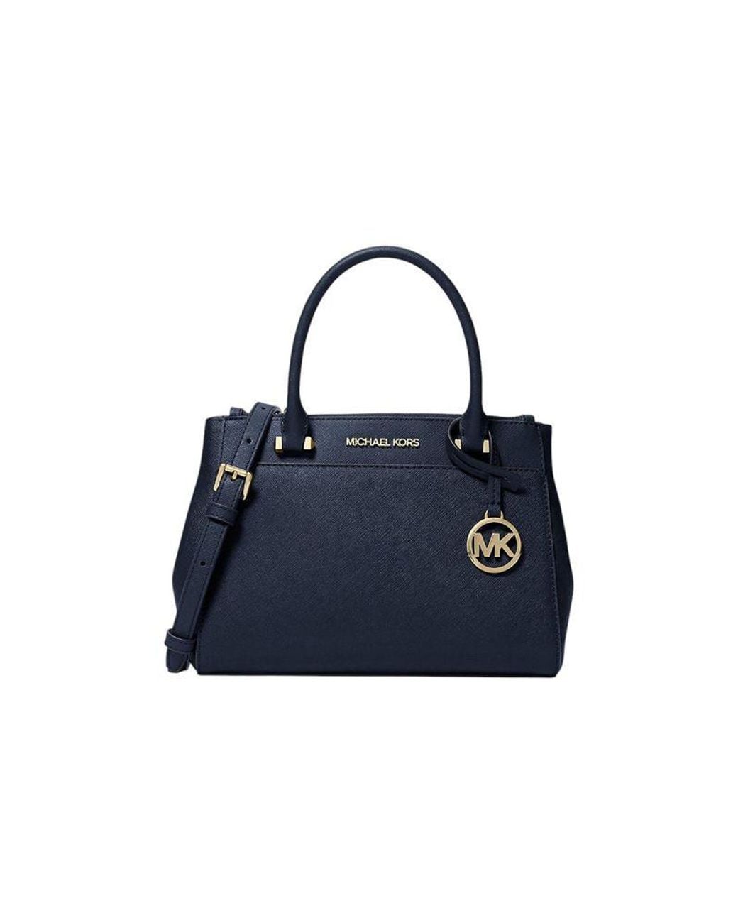 Michael Kors Blue Satchel Bag Leather